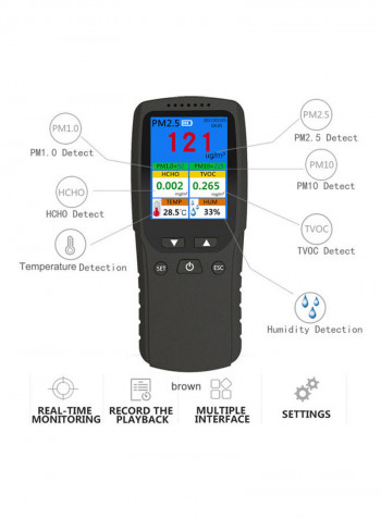 Air Quality Monitor Black