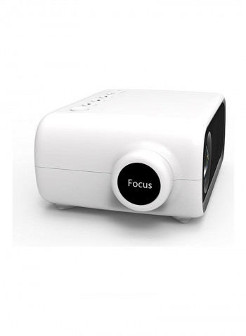 LED 1080P Home Projector With Remote YG280 White