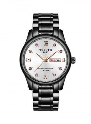 Men's Stainless Steel Calendar Display Quartz Analog Watch NNSB03708201