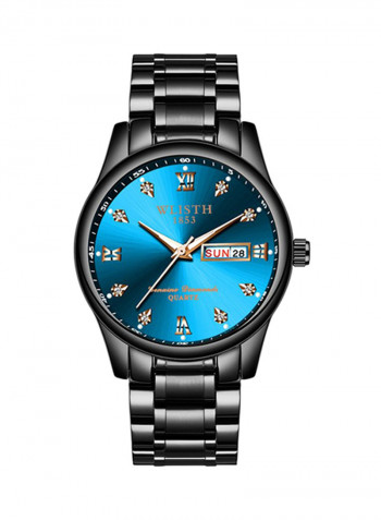 Men's Stainless Steel Calendar Display Quartz Analog Watch NNSB03708202