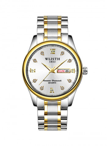 Men's Stainless Steel Calendar Display Quartz Analog Watch NNSB03708203