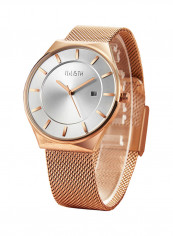 Men's Stainless Steel Pointer Display Analog Watch NNSB03708929