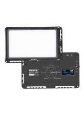 Compact RGB Full Color LED Video Light Lamp 12x7x1centimeter Black