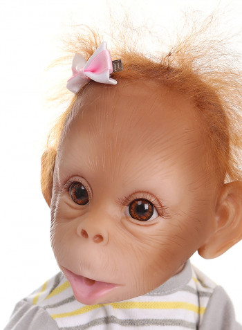 Decdeal Realistic Reborn Baby Monkey Doll 16inch