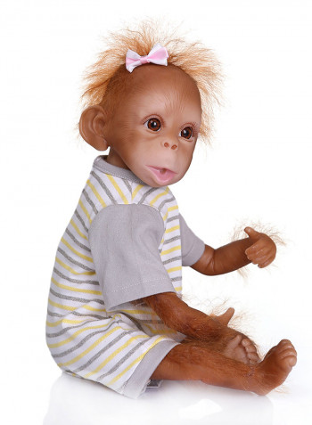 Decdeal Realistic Reborn Baby Monkey Doll 16inch