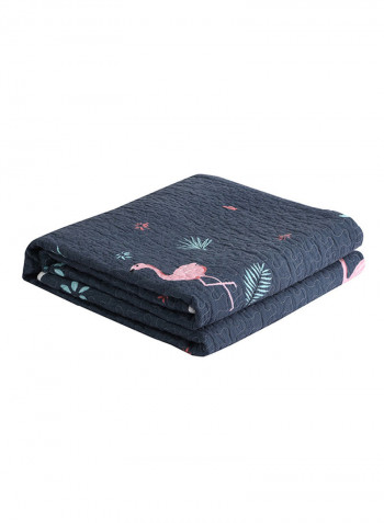 Animal Print Simple Colorblock Blanket Cotton Multicolour 150x200centimeter