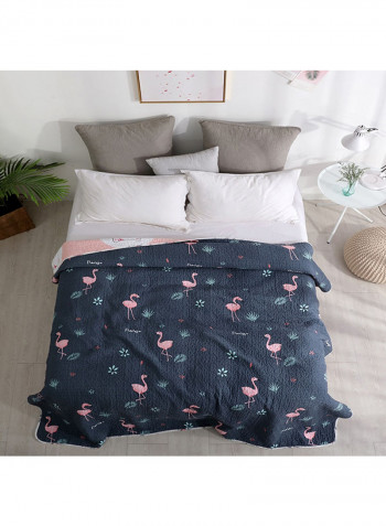 Animal Print Simple Colorblock Blanket Cotton Multicolour 150x200centimeter
