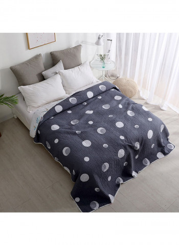 Cotton Simple Print Bedspread Cotton Multicolour 150x200centimeter