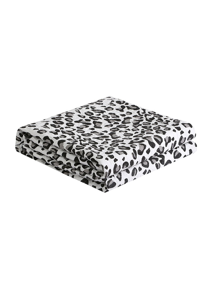 Leopard Pattern Soft Blanket Cotton Multicolour 150x200centimeter