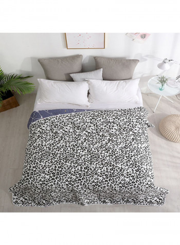 Leopard Pattern Soft Blanket Cotton Multicolour 150x200centimeter