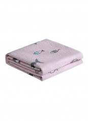 Soft Cartoon Pattern Warm Bed Blanket Cotton Multicolour 150x200centimeter