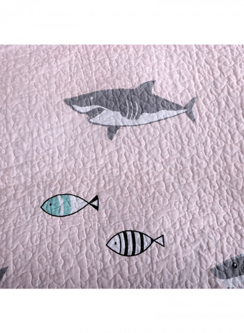 Soft Cartoon Pattern Warm Bed Blanket Cotton Multicolour 150x200centimeter