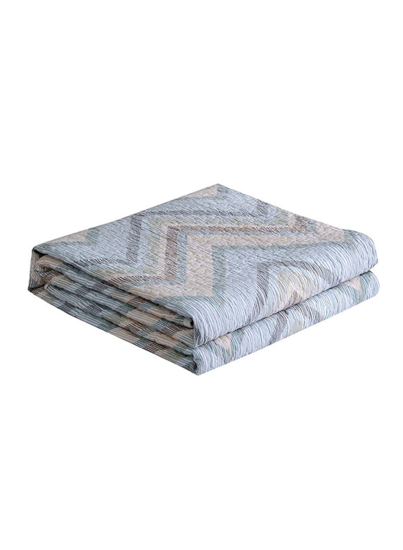 Wave Pattern Soft Blanket Cotton Multicolour 150x200centimeter