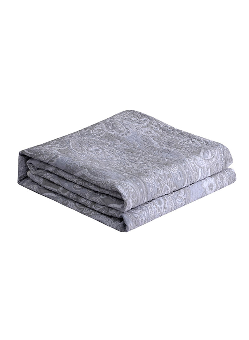 Comfortable Quilting Soft Blanket Cotton Grey 150x200centimeter