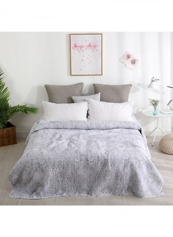 Comfortable Quilting Soft Blanket Cotton Grey 150x200centimeter