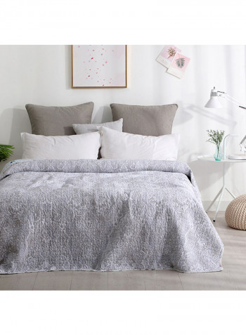 Comfortable Quilting Soft Blanket Cotton Grey 150x200centimeter