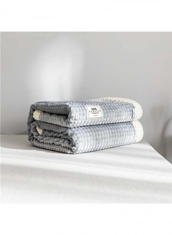 Soft Simple Warm Throw Blanket Cotton Multicolour 180x200centimeter