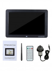 Electronic Led Digital Photo Frame Album Kit 12inch Black