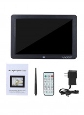 Electronic Led Digital Photo Frame Album Kit 12inch Black