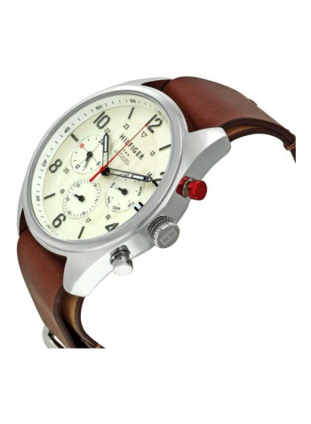 Men's Leather Chronograph Watch 1791188
