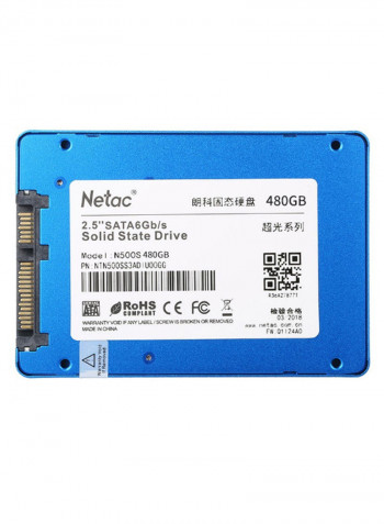 N500S SATA SSD Internal Hard Drive 480GB Blue