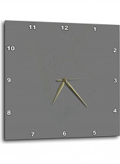 Charcoal Steel Gray Wall Clock Gray 15x15inch