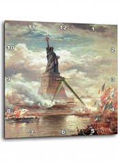 Statue Of Liberty Enlightening The World Wall Clock Multicolour 15x15inch