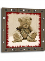 Teddy Wall Clock Multicolour 15x15inch