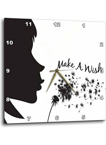 Decorative Printed Wall Clock Multicolour 15x15inch