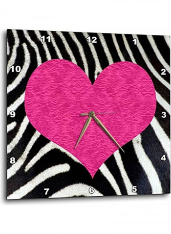 Decorative Printed Wall Clock Multicolour 15x15inch