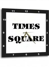 Decorative Printed Wall Clock White/Black 15x15inch