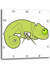 Decorative Printed Wall Clock White/Green 15x15inch
