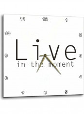 Live In The Moment Wall Clock Multicolour 15x15inch