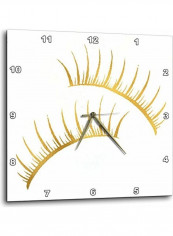Printed Analog Wall Clock White/Beige
