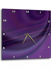 Analog Wall Clock Purple 15x15x0.1inch