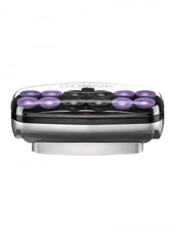 Instant Heat Jumbo And Super Jumbo Hot Rollers Black/Purple 12x6.625x6.5inch