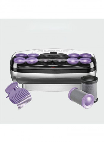 Instant Heat Jumbo And Super Jumbo Hot Rollers Black/Purple 12x6.625x6.5inch