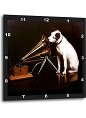 Vintage RCA Dog And Victrola Wall Clock Multicolour 15 X 15inch
