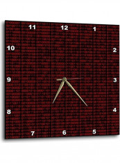 Printed Wall Clock Multicolour 15x15inch