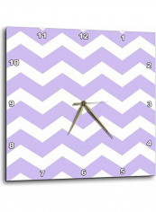Zig Zag Printed Analog Wall Clock Multicolour 15x15x0.1inch