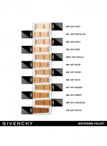 Matissime Velvet Radiant Mat Fluid Foundation SPF20 3.5 Mat Vanilla