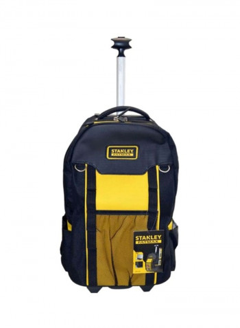 Tool Bag Backpack On Wheels Yellow/Black 36x54x23cm