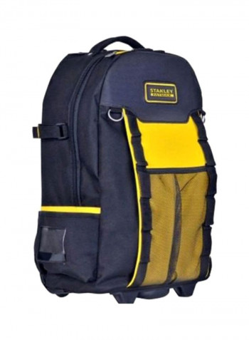 Tool Bag Backpack On Wheels Yellow/Black 36x54x23cm