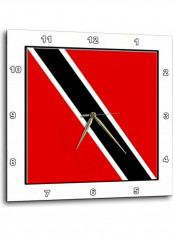 DPP 98515 3 Photo Of Trinidad And Tobago Flag Wall Clock Multicolour 15x15inch