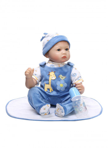 Reborn Baby Doll With Plush Toy 22inch