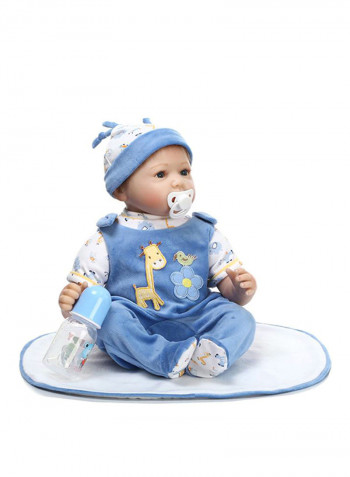 Reborn Baby Doll With Plush Toy 22inch