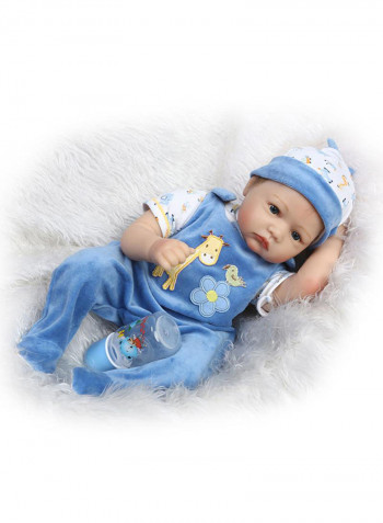 Reborn Baby Doll With Plush Toy 22inch