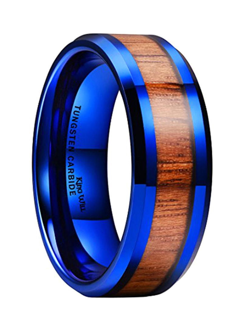 Tungsten Carbide Nature Wedding Band Ring