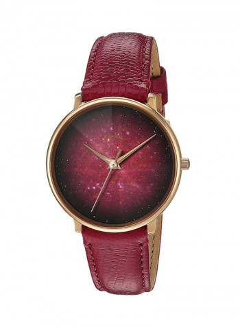 Women's Prismatic Galaxy Three-Hand Leather Analog Watch ES4731
