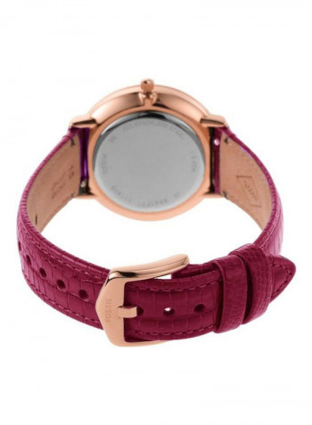 Women's Prismatic Galaxy Three-Hand Leather Analog Watch ES4731
